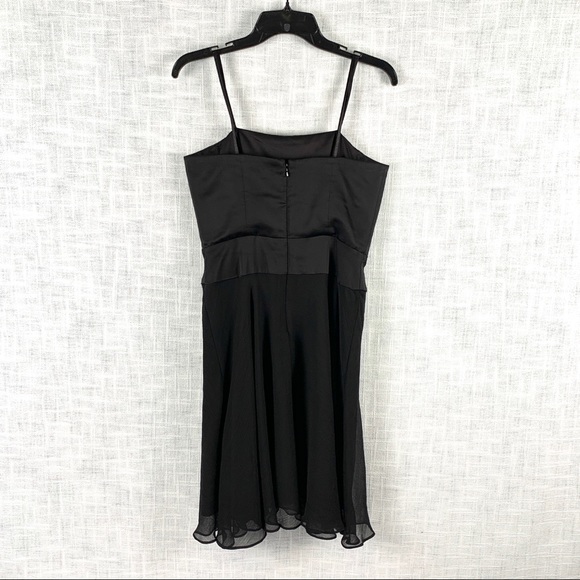 Max & Cleo strapless black chiffon minidress, sz 4 - Picture 8 of 8
